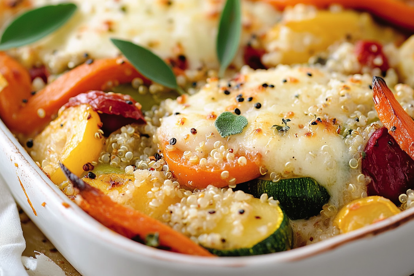 Gratin warzywny z quinoą