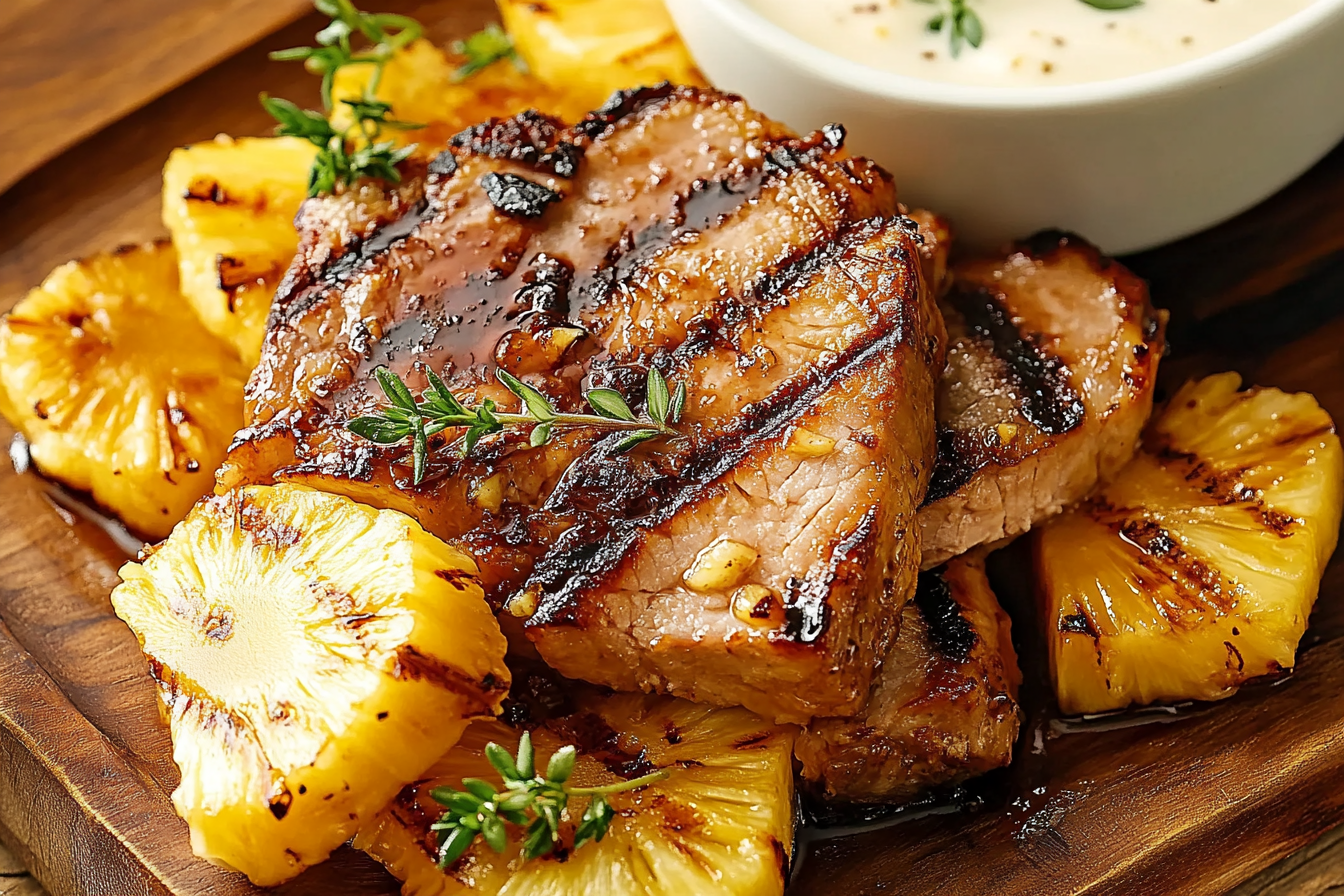 Grillowana wieprzowina z ananasem