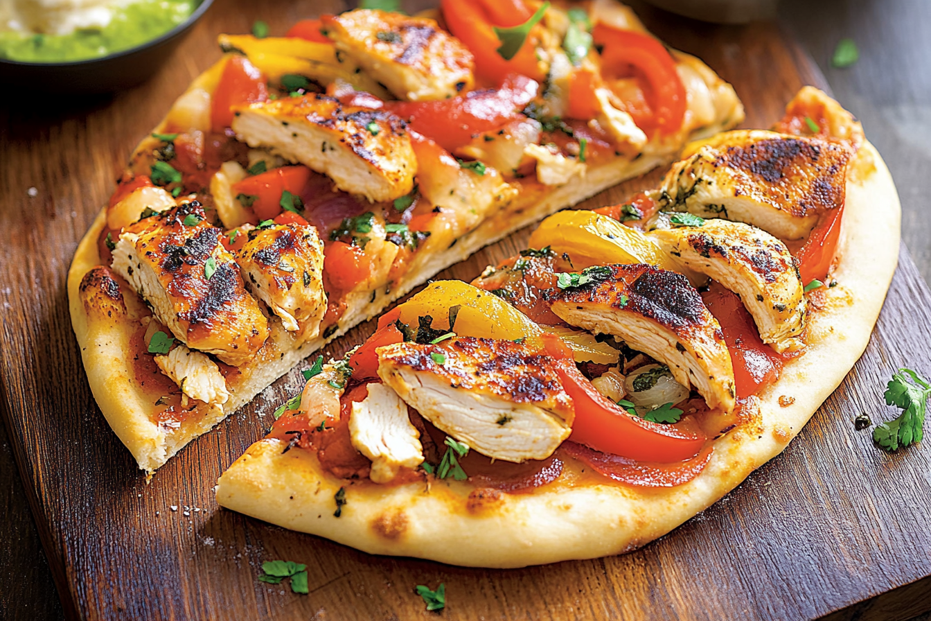 Pizza z kurczakiem shish taouk