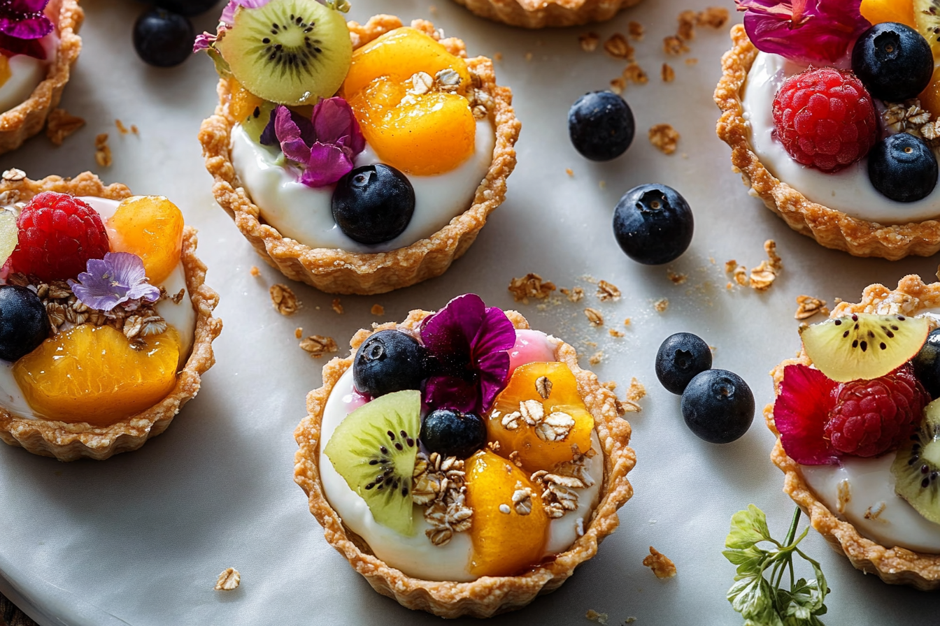 Tarteletki jogurtowe z owocami