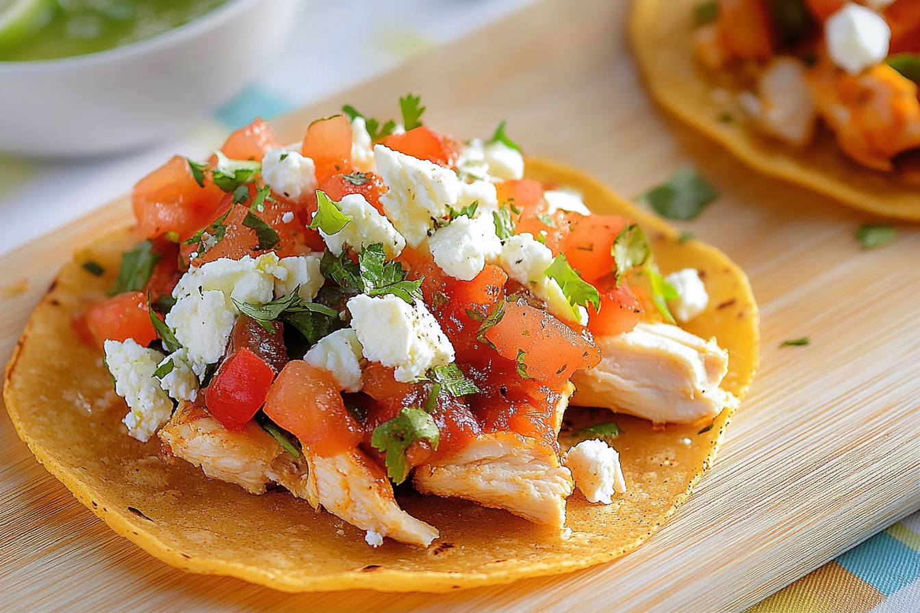 Tostadas z kurczakiem barbecue