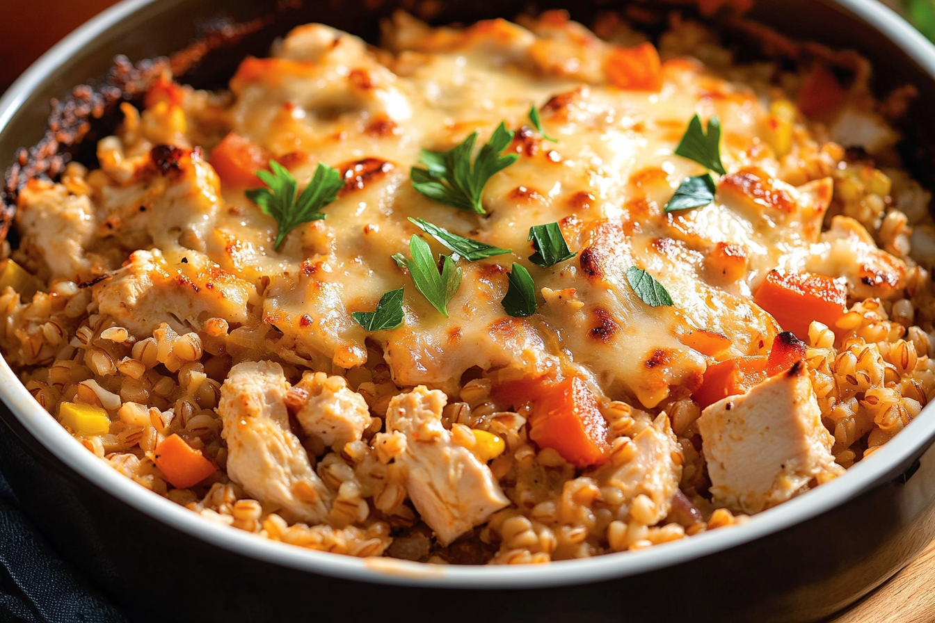 Zapiekanka z kurczaka i ziaren
