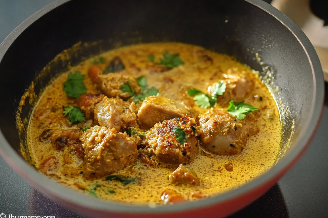 Curry wieprzowe z kokosem
