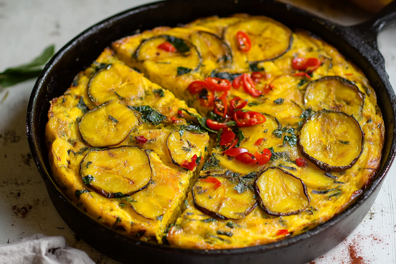 Frittata z platanami