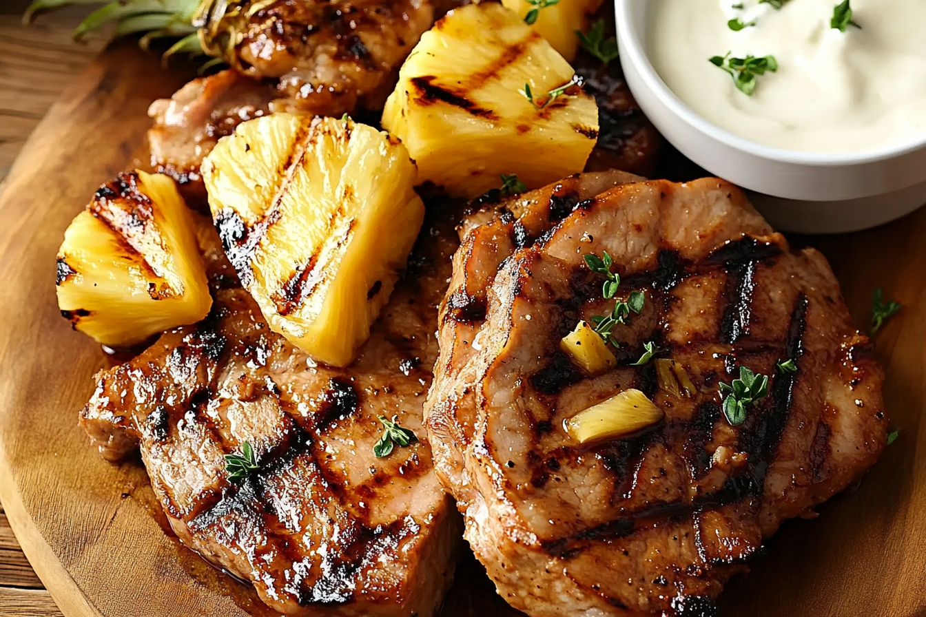 Grillowana wieprzowina z ananasem