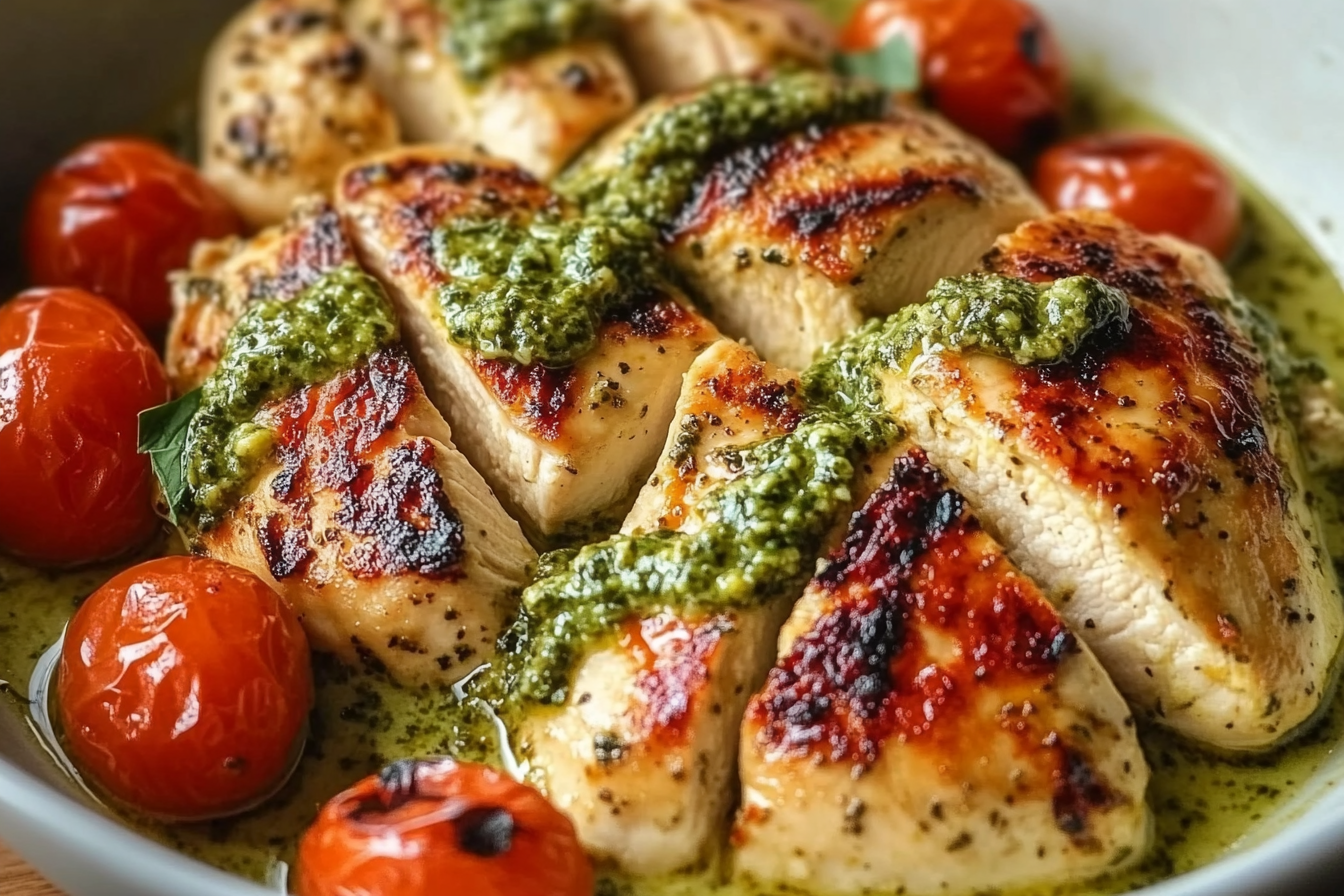 Kremowy kurczak z pesto