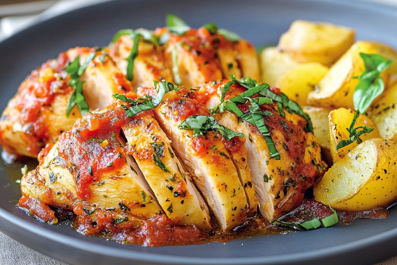 Kurczak Hasselback po włosku