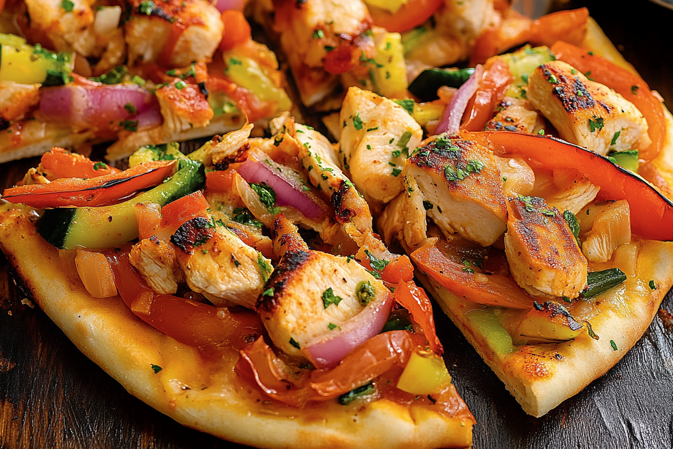Pizza z kurczakiem shish taouk