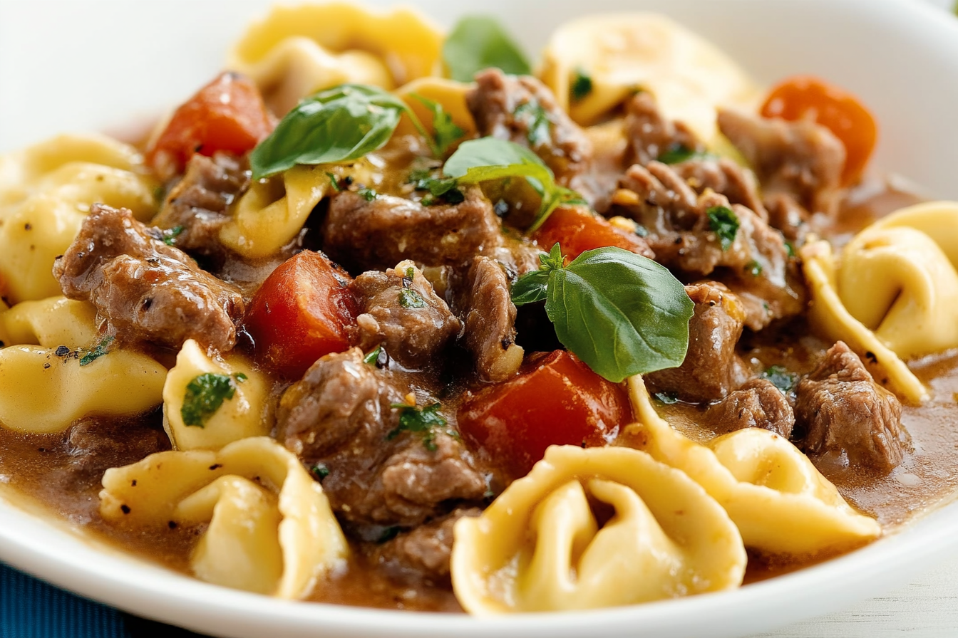 Tortellini wołowe z fondue