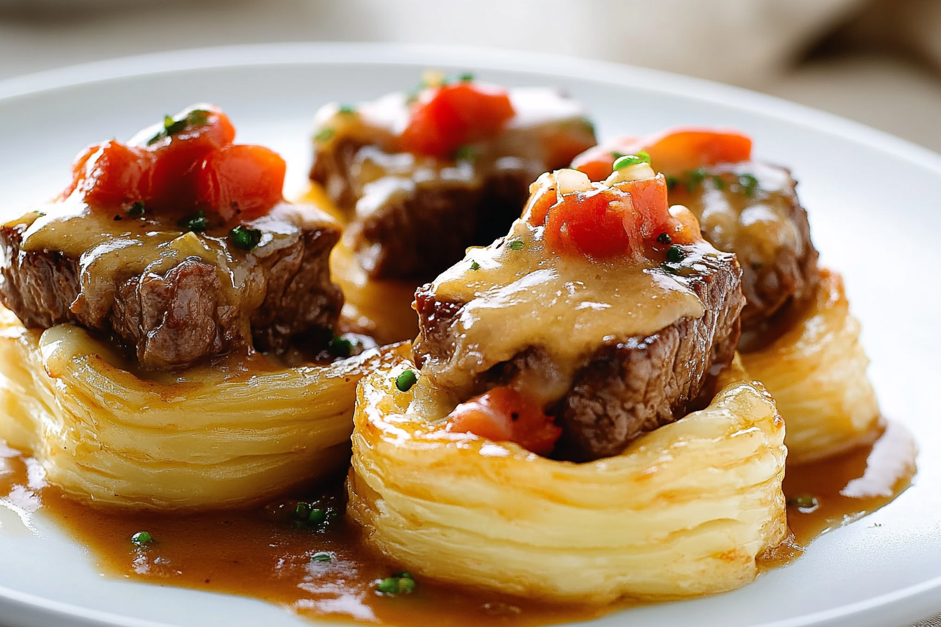 Vol-au-vent wołowy z sosem