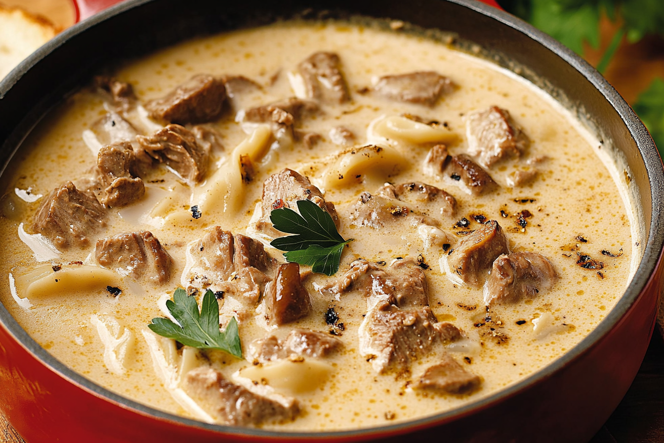 Zupa Stroganow z Wołowiny