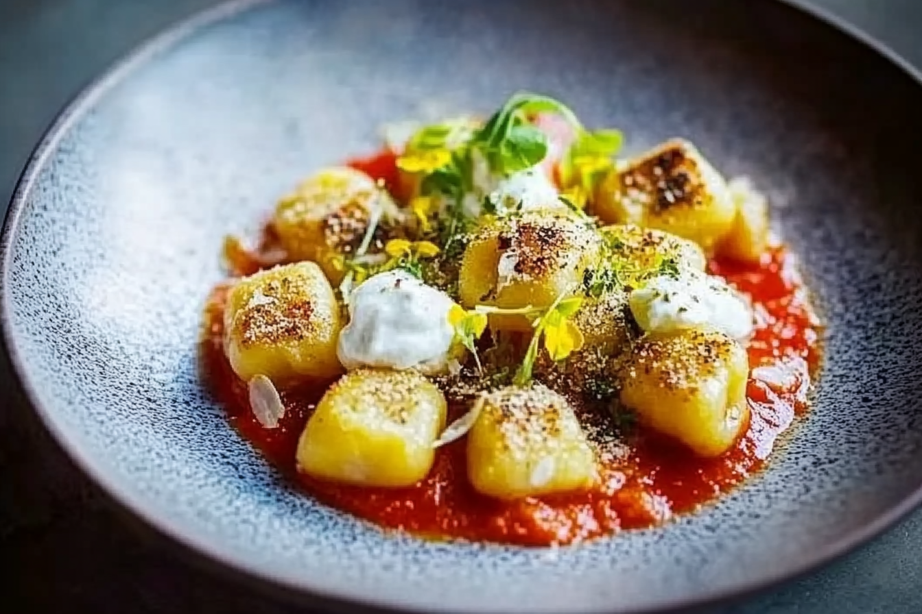 Gnocchi z kremem z papryki