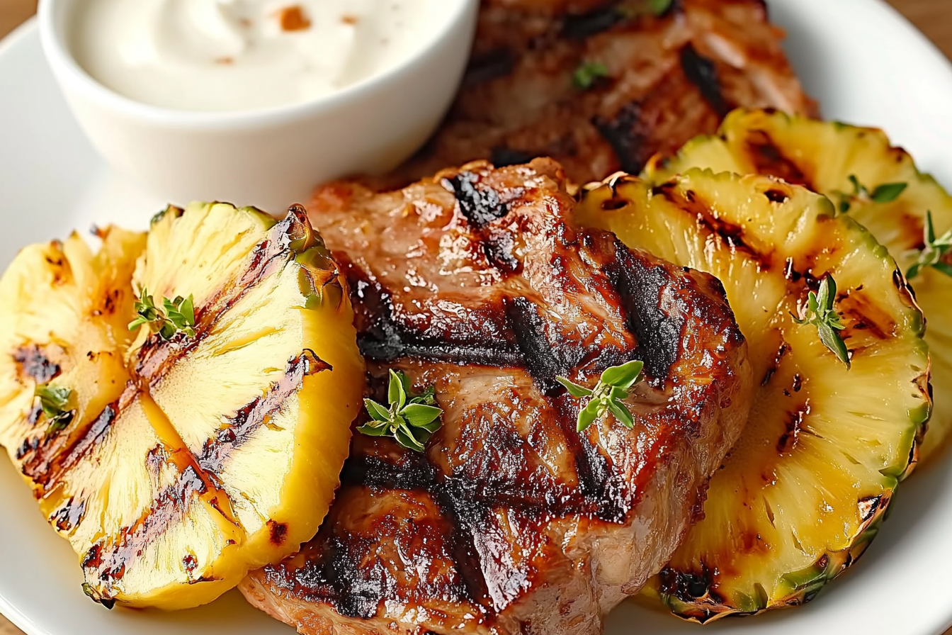 Grillowana wieprzowina z ananasem