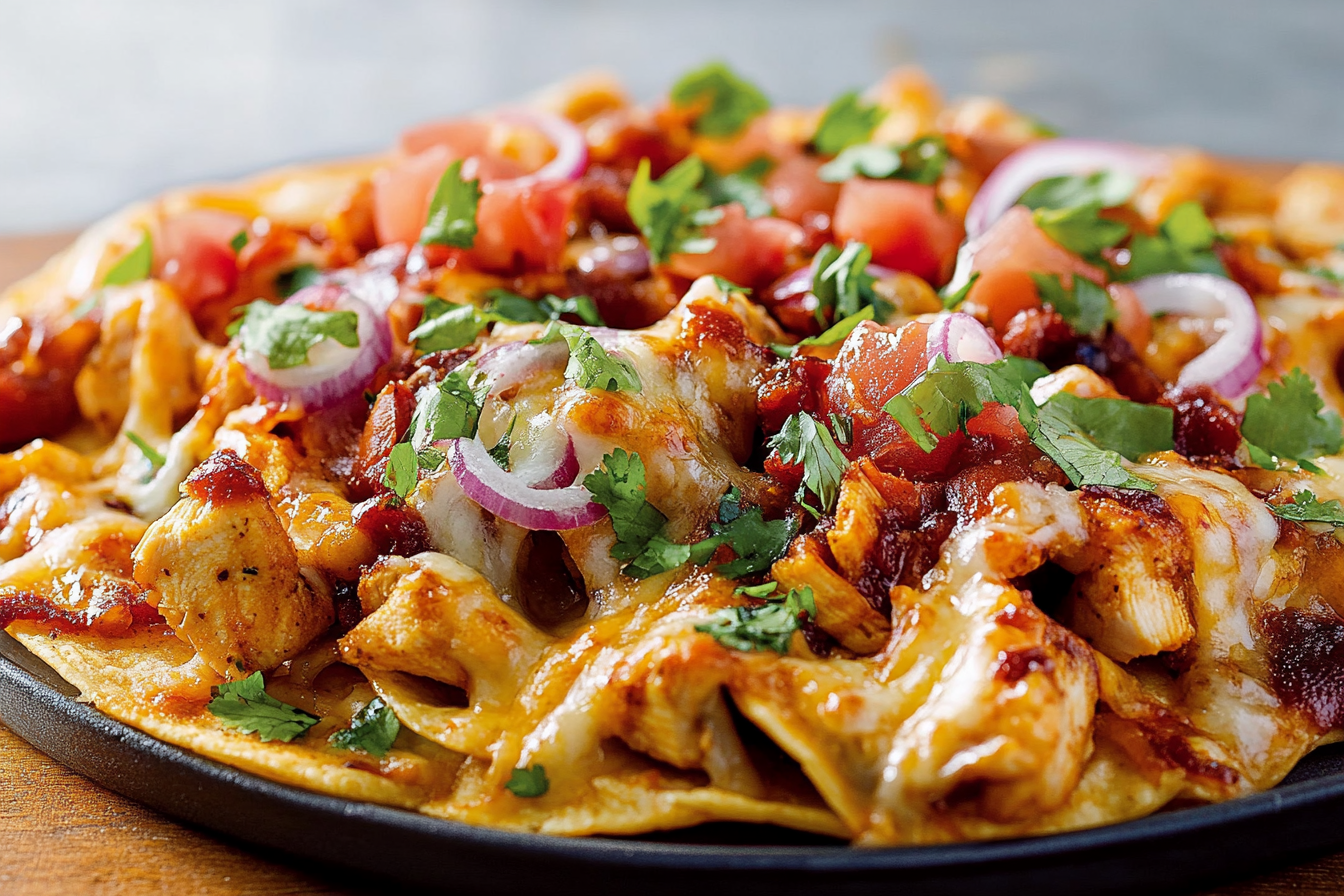 Nachos z kurczakiem BBQ