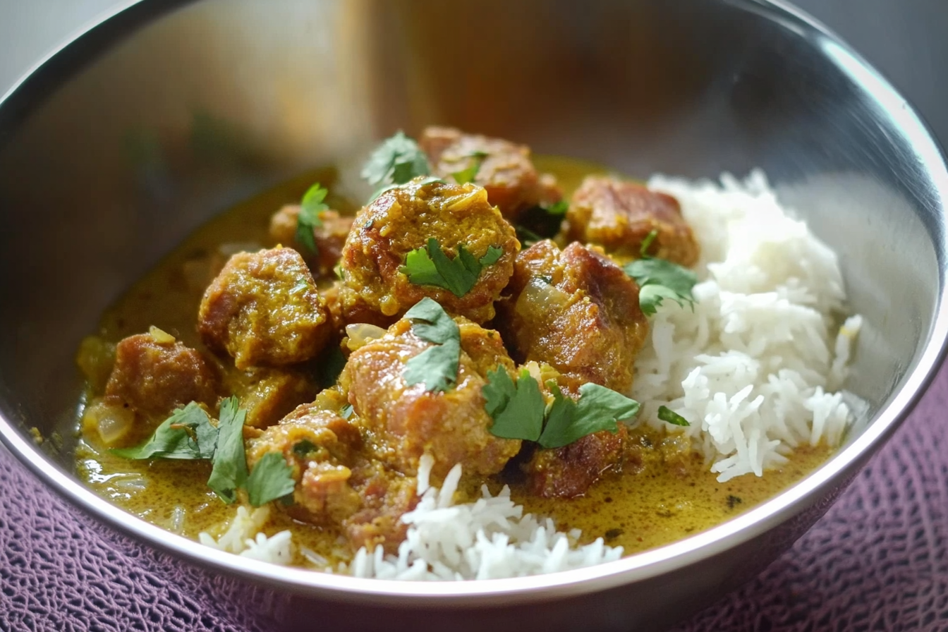 Curry wieprzowe z kokosem