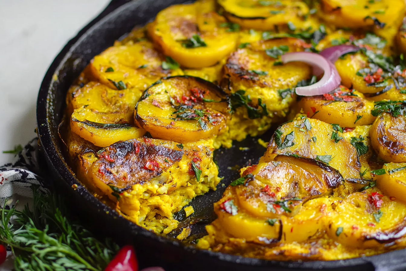 Frittata z platanami