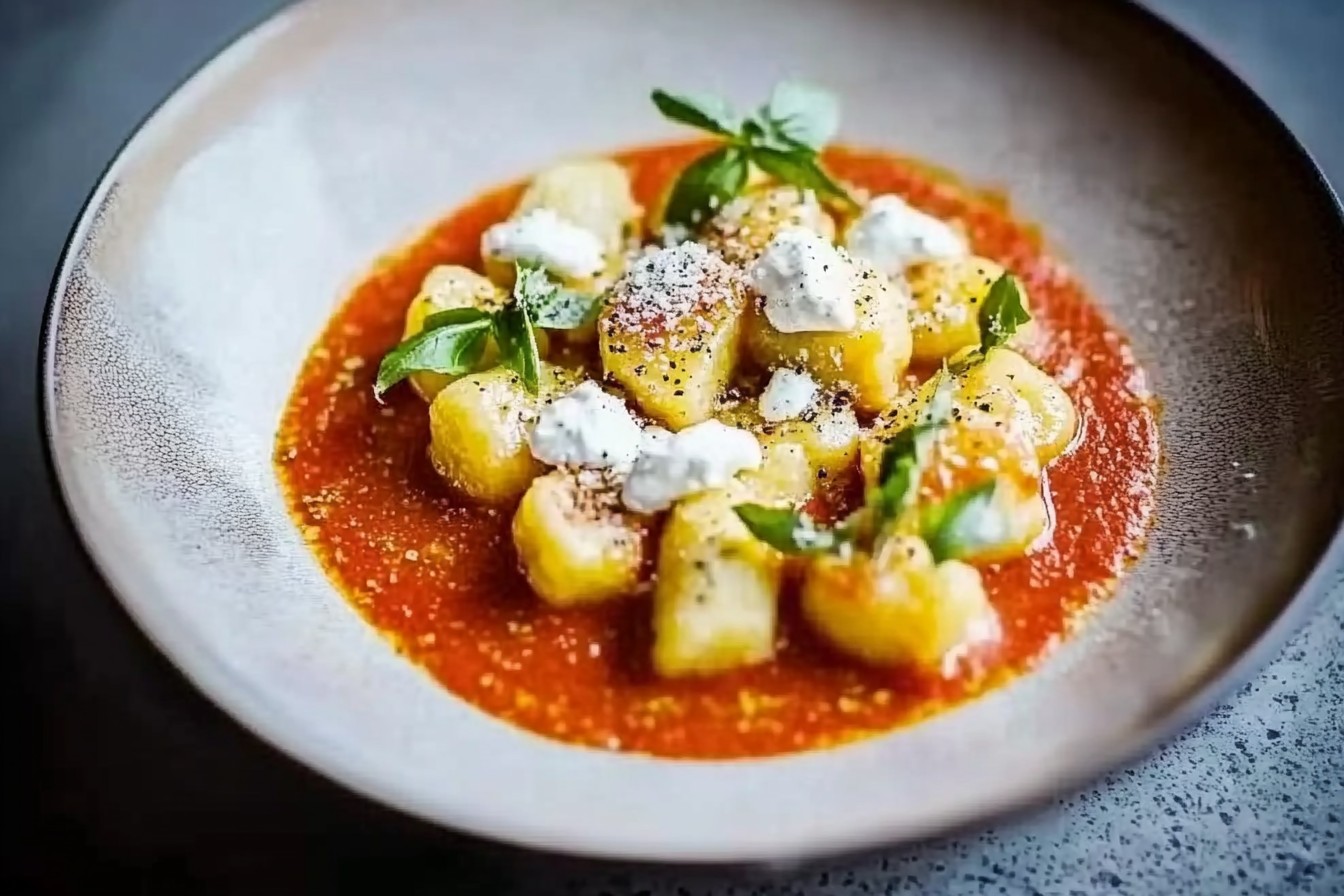 Gnocchi z kremem z papryki