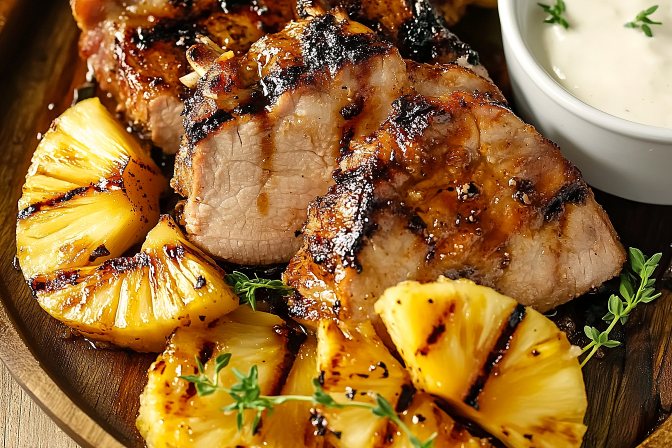 Grillowana wieprzowina z ananasem
