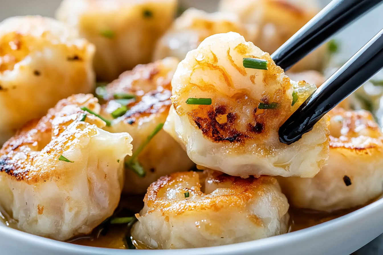 Pierogi z krewetkami i szczypiorkiem