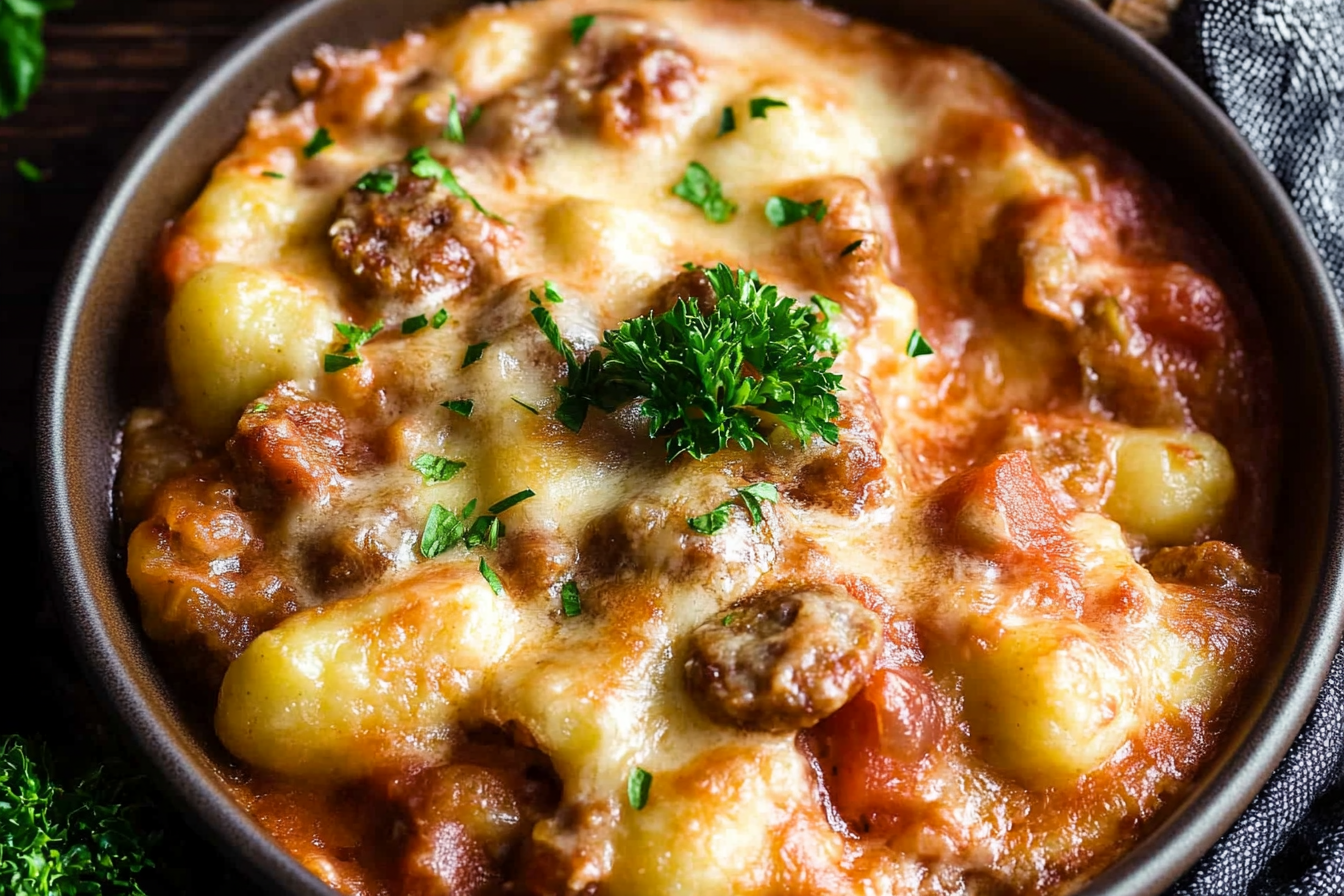Serowe Gnocchi z Kiełbasą