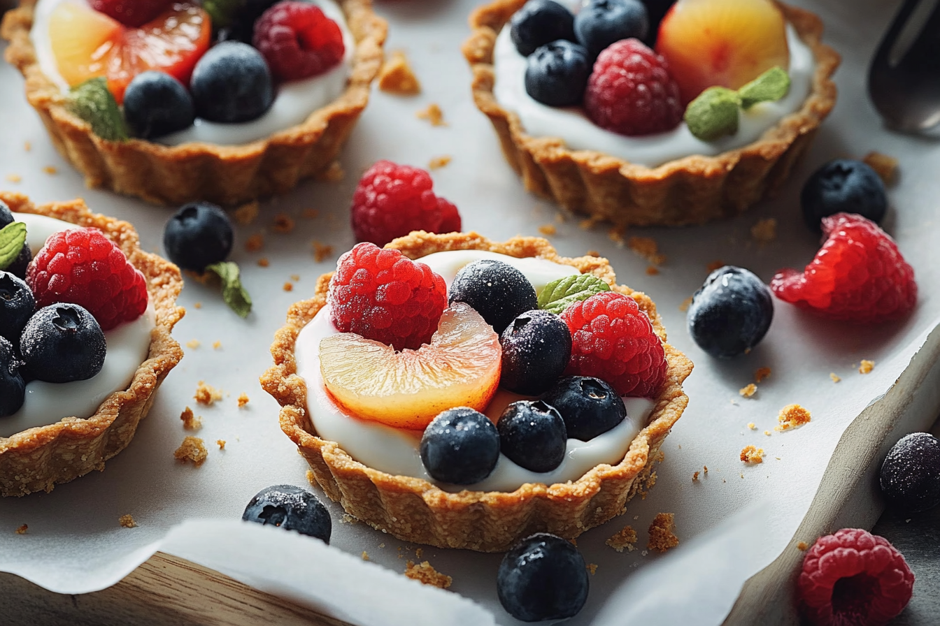 Tarteletki jogurtowe z owocami