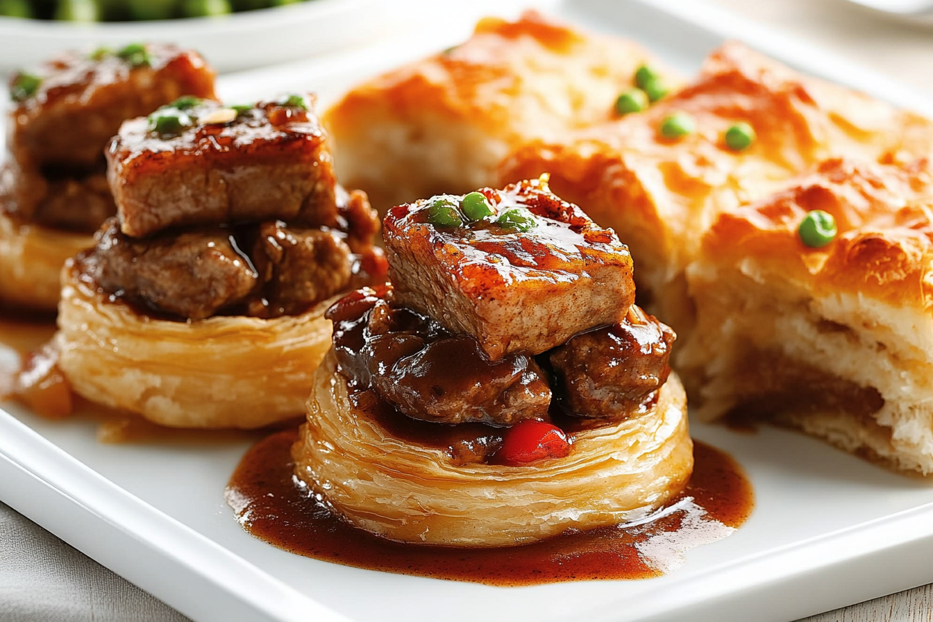 Vol-au-vent wołowy z sosem