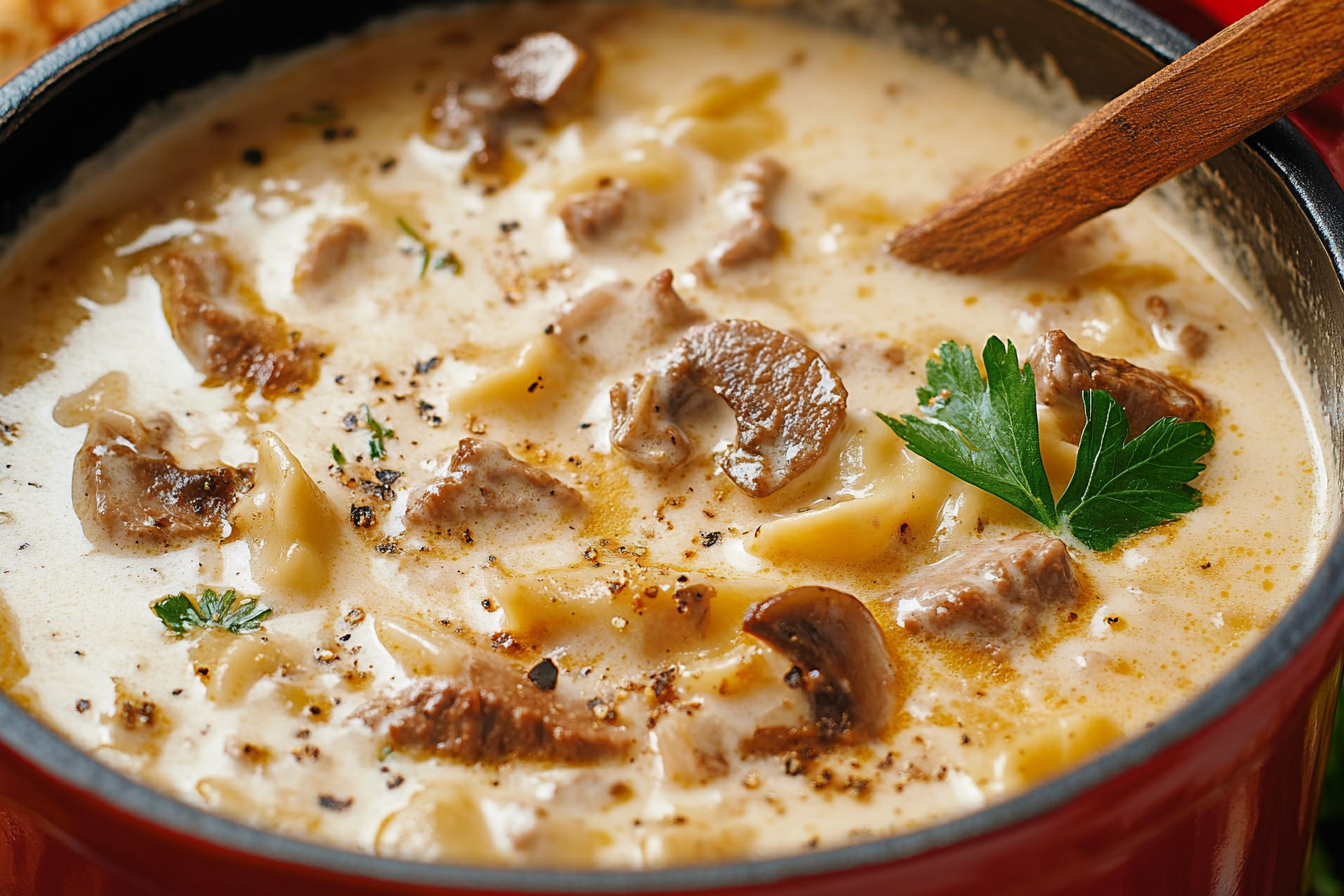 Zupa Stroganow z Wołowiny