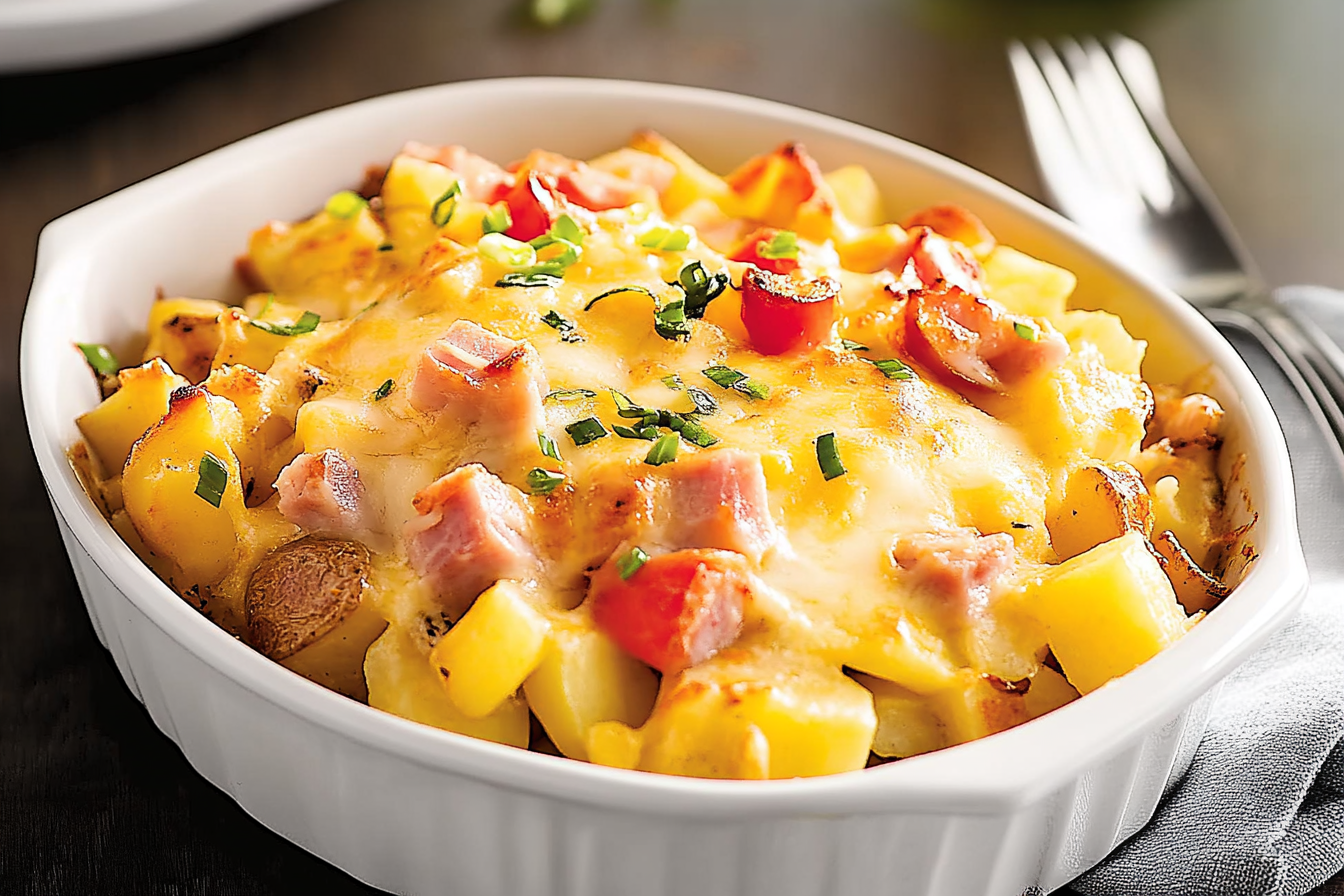 Casserole śniadaniowe z ziemniakami