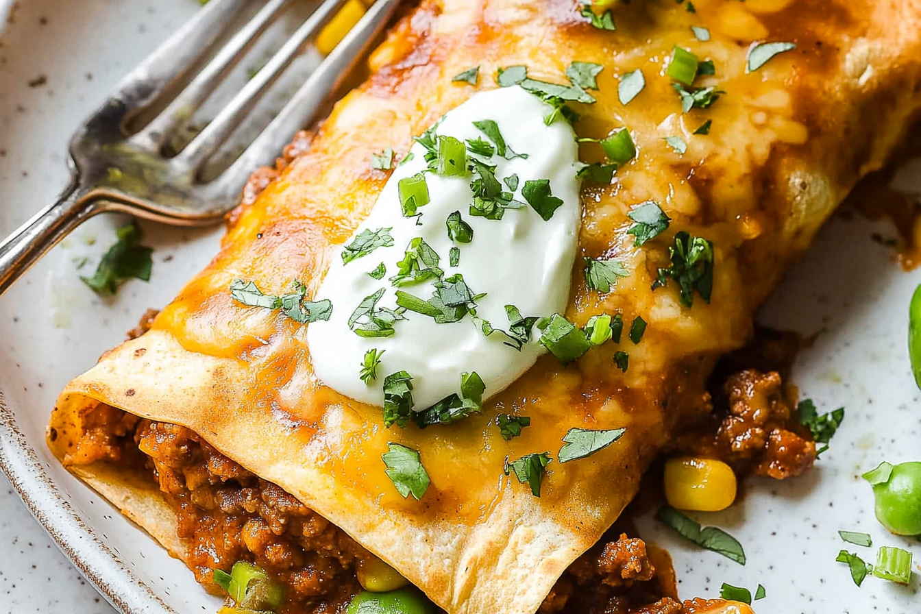 Enchiladas z mielonej wołowiny