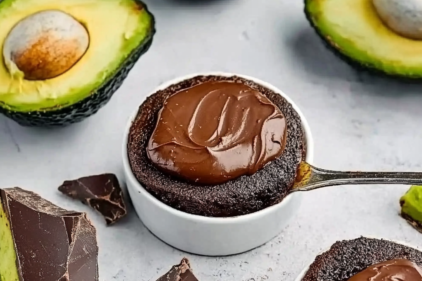 Fondant z awokado i czekolady