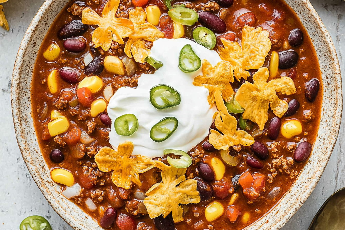 Łatwe chili z fasolą