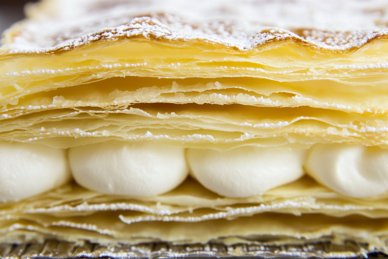 Mille-Feuille z Kremem Waniliowym
