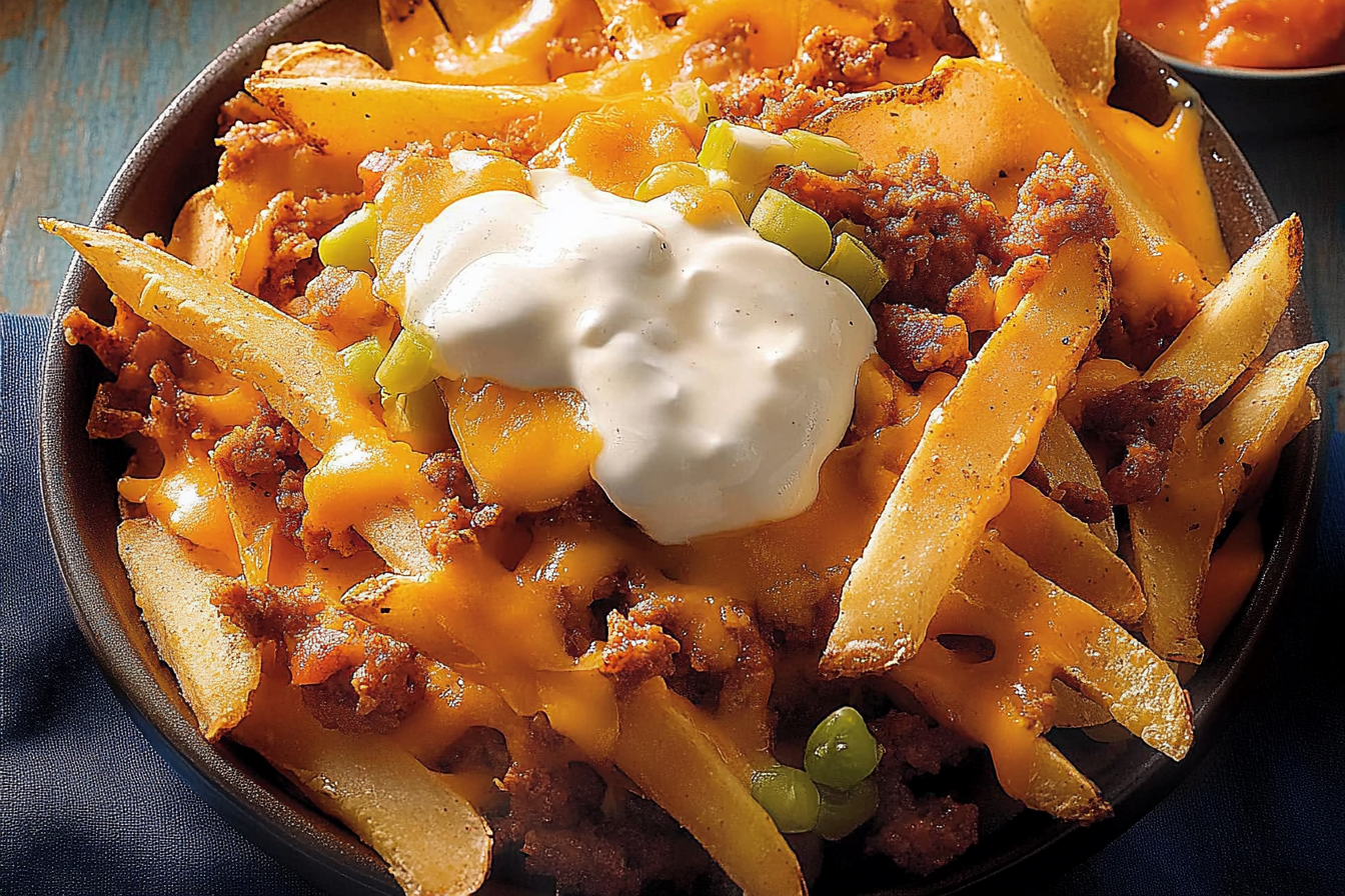 Nachos w stylu poutine