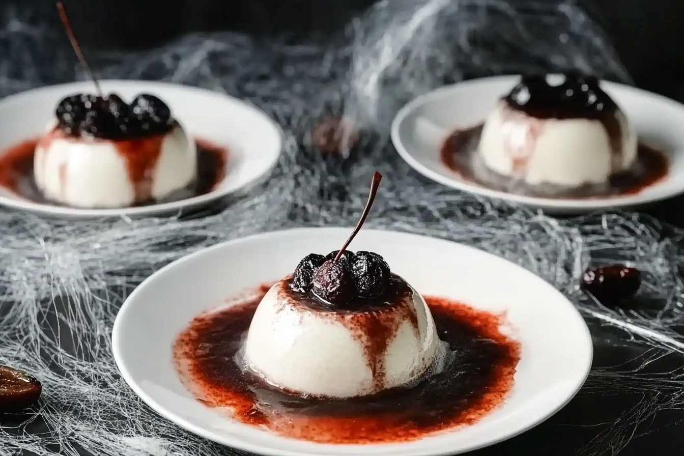 Panna cotta z suszonymi śliwkami