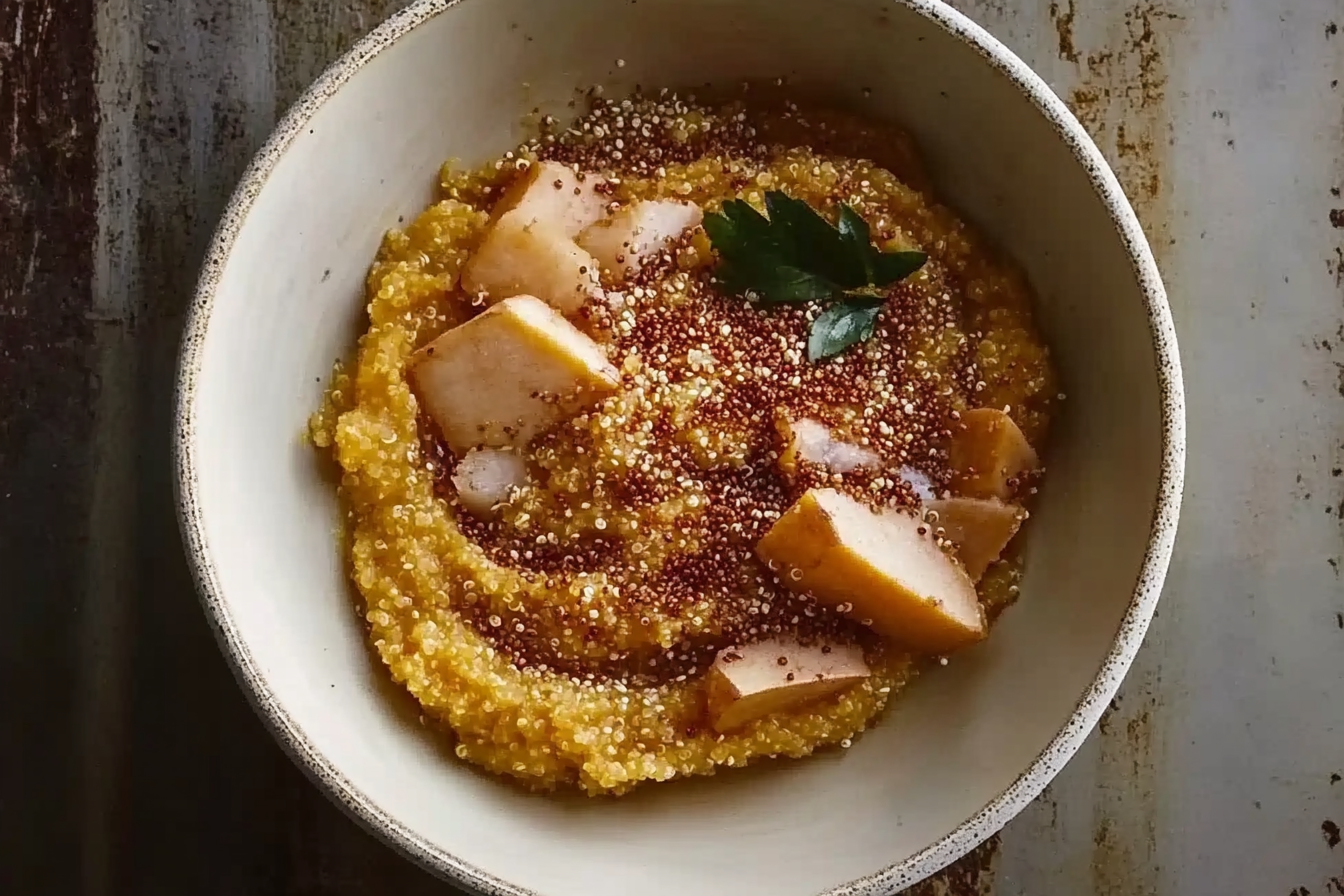 Puree z batatów i quinoa