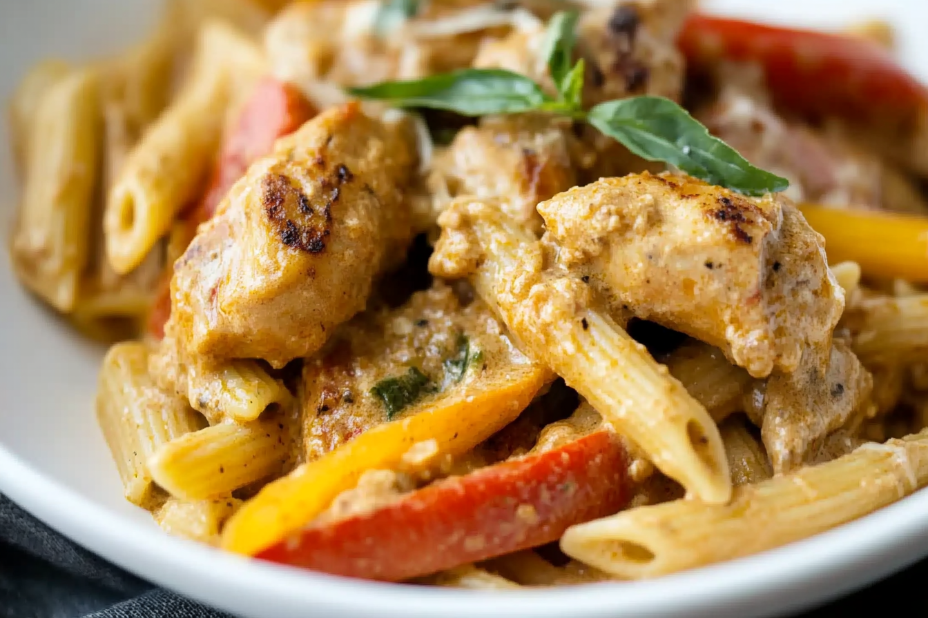 Rasta pasta z kurczakiem jerk