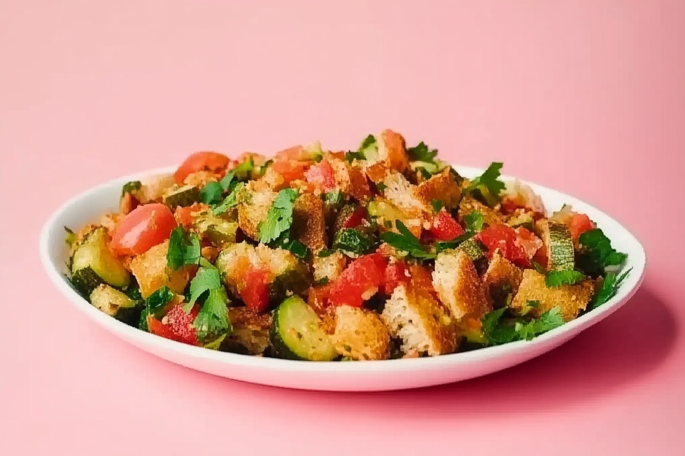 Sałatka Panzanella z warzywami