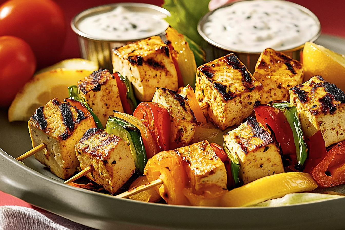 Szaszłyki tofu w stylu tandoori