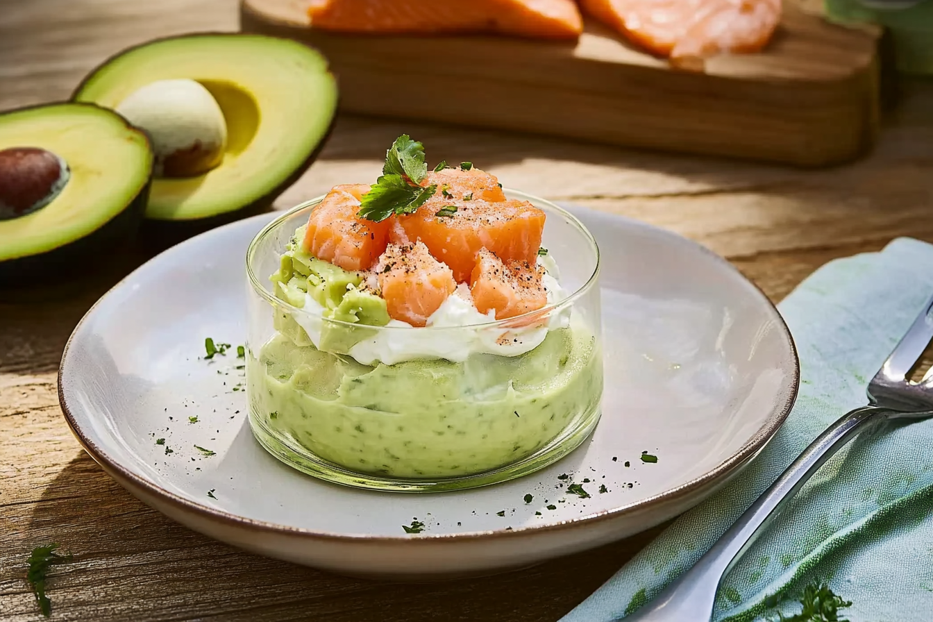 Werriny z mascarpone, awokado i łososiem