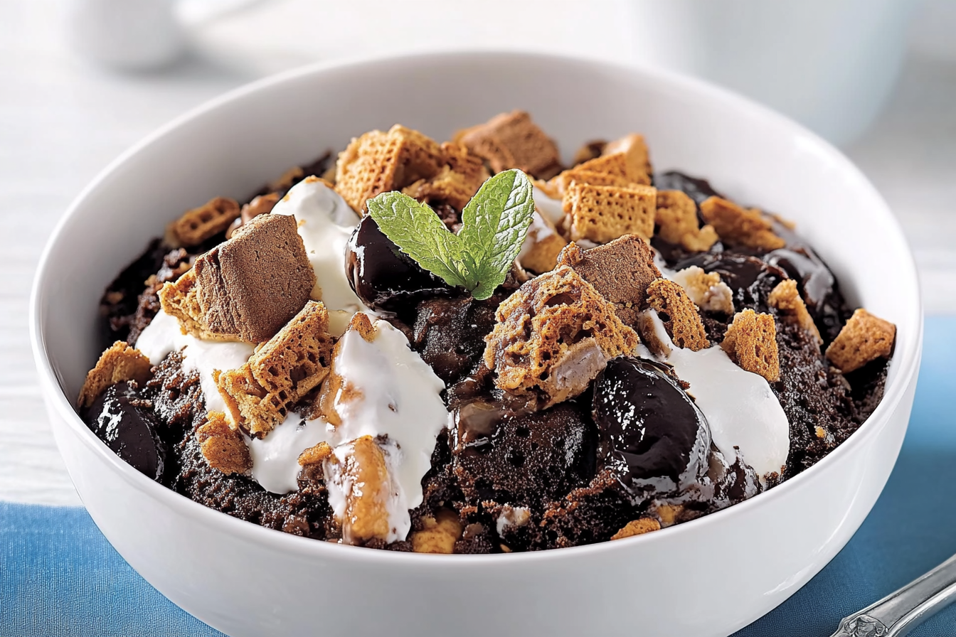 Ciasto s'mores w wolnowarze