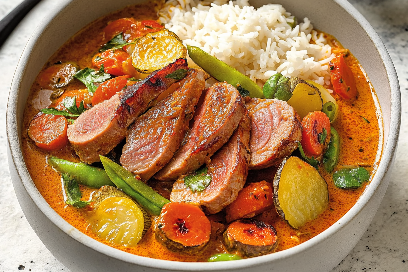 Curry z kaczki i warzyw