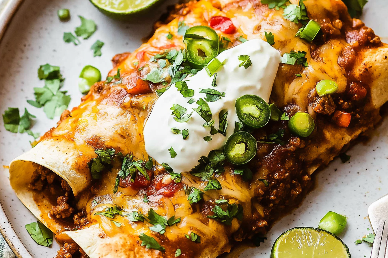 Enchiladas z mielonej wołowiny