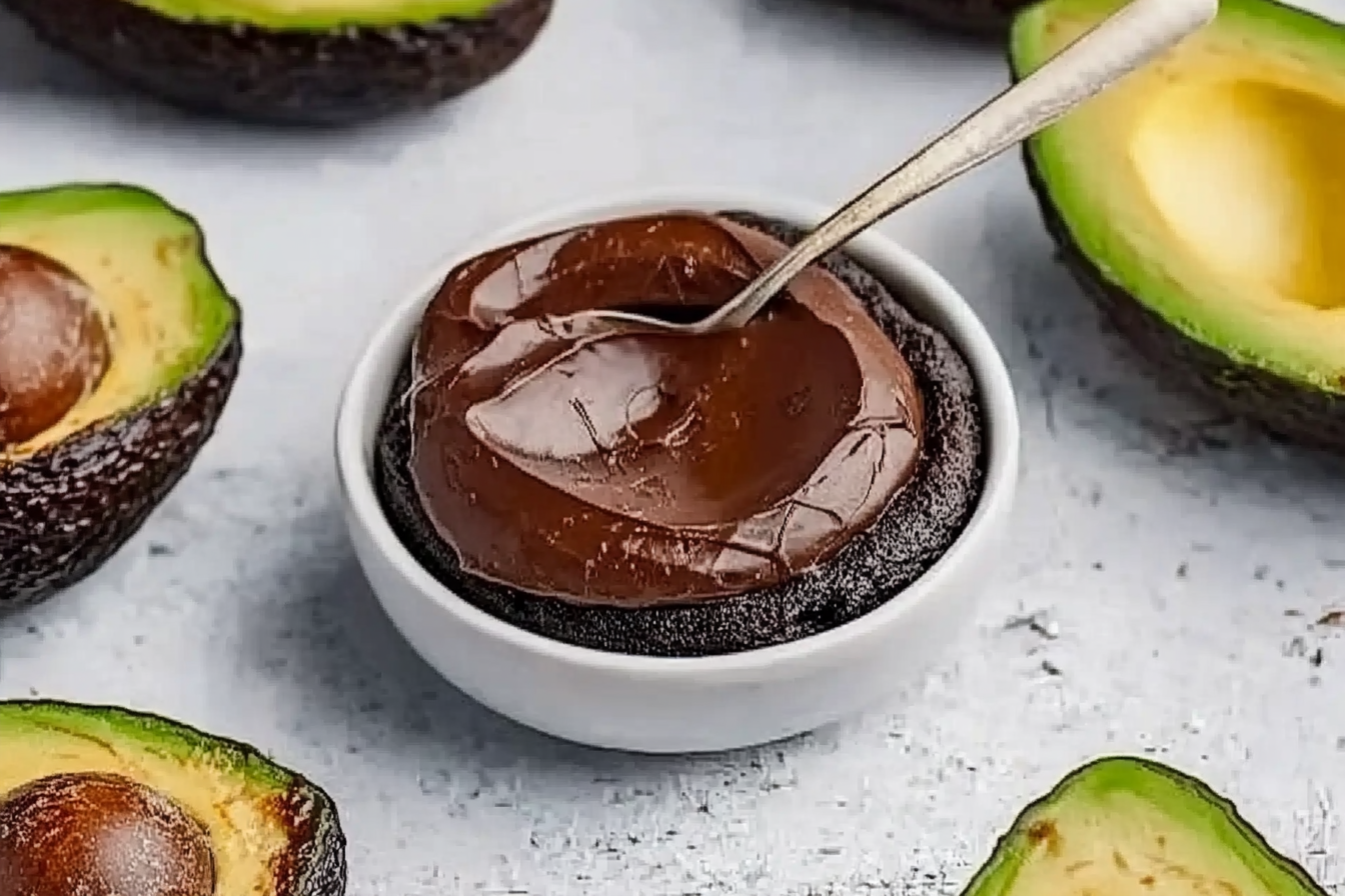 Fondant z awokado i czekolady