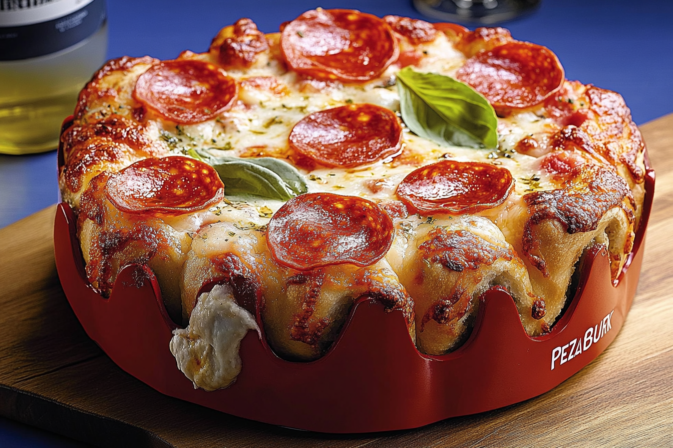 Korona pizzy z pepperoni