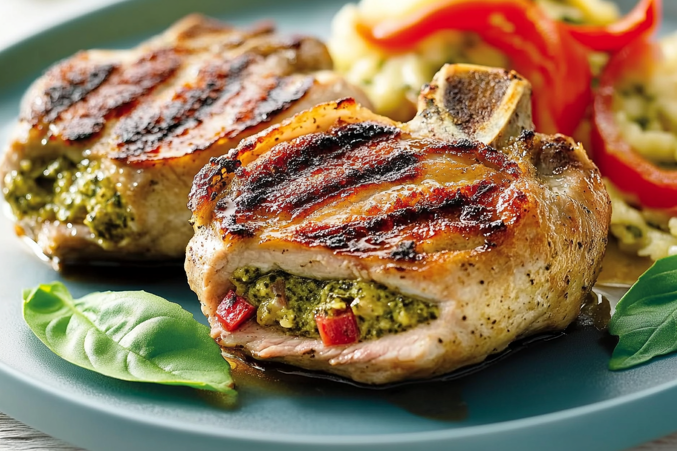 Kotleciki wieprzowe z pesto