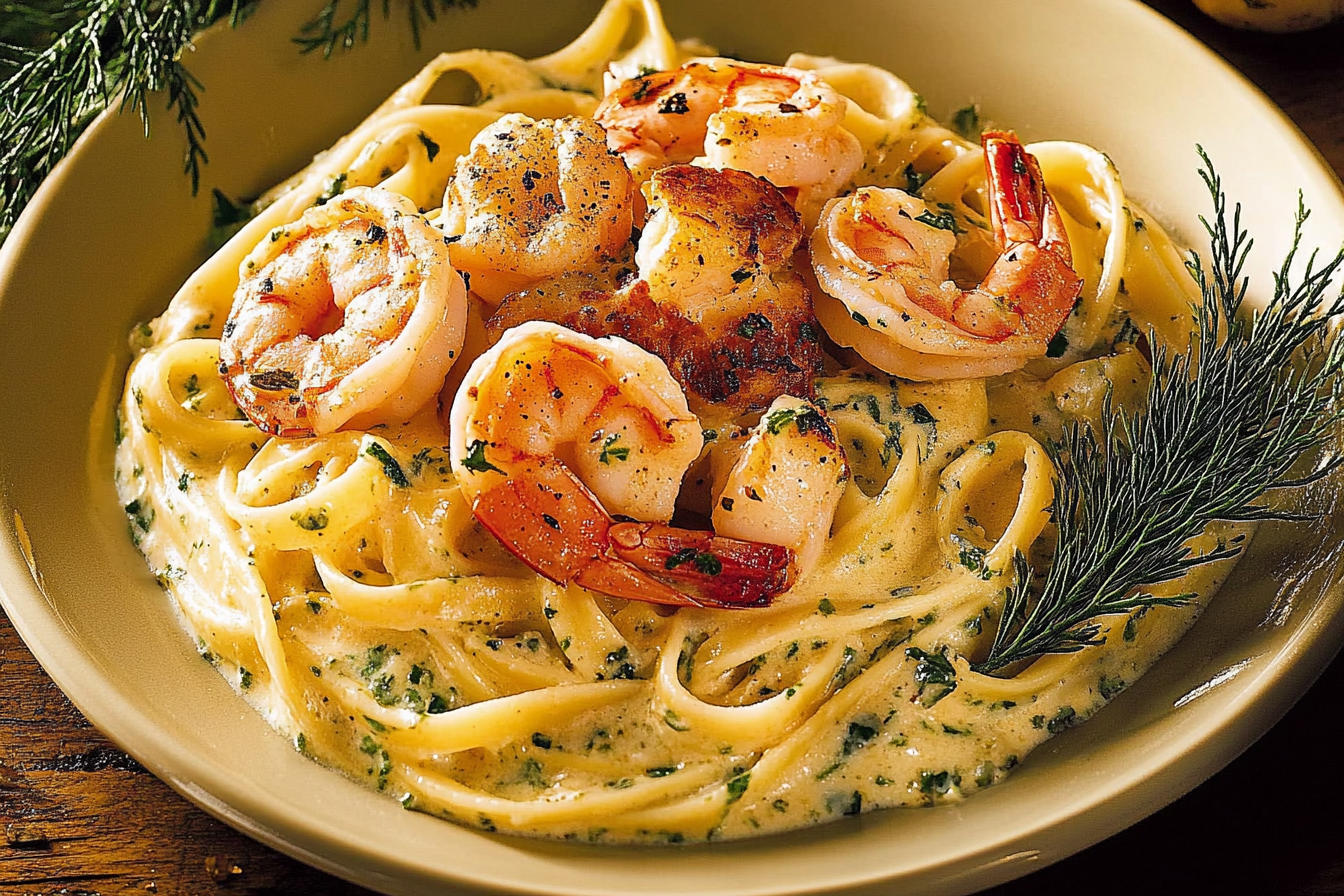 Linguine z owocami morza