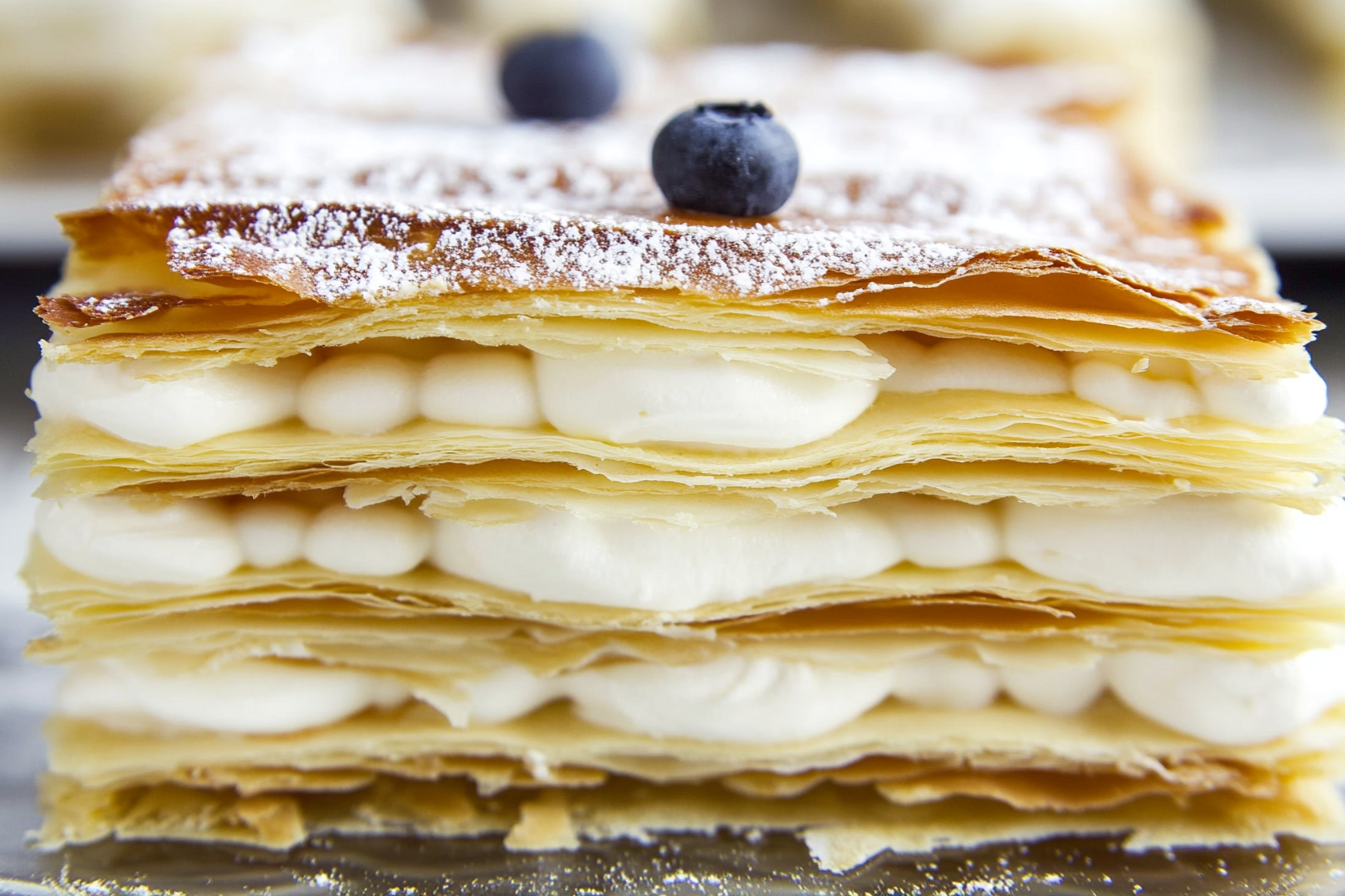 Mille-Feuille z Kremem Waniliowym