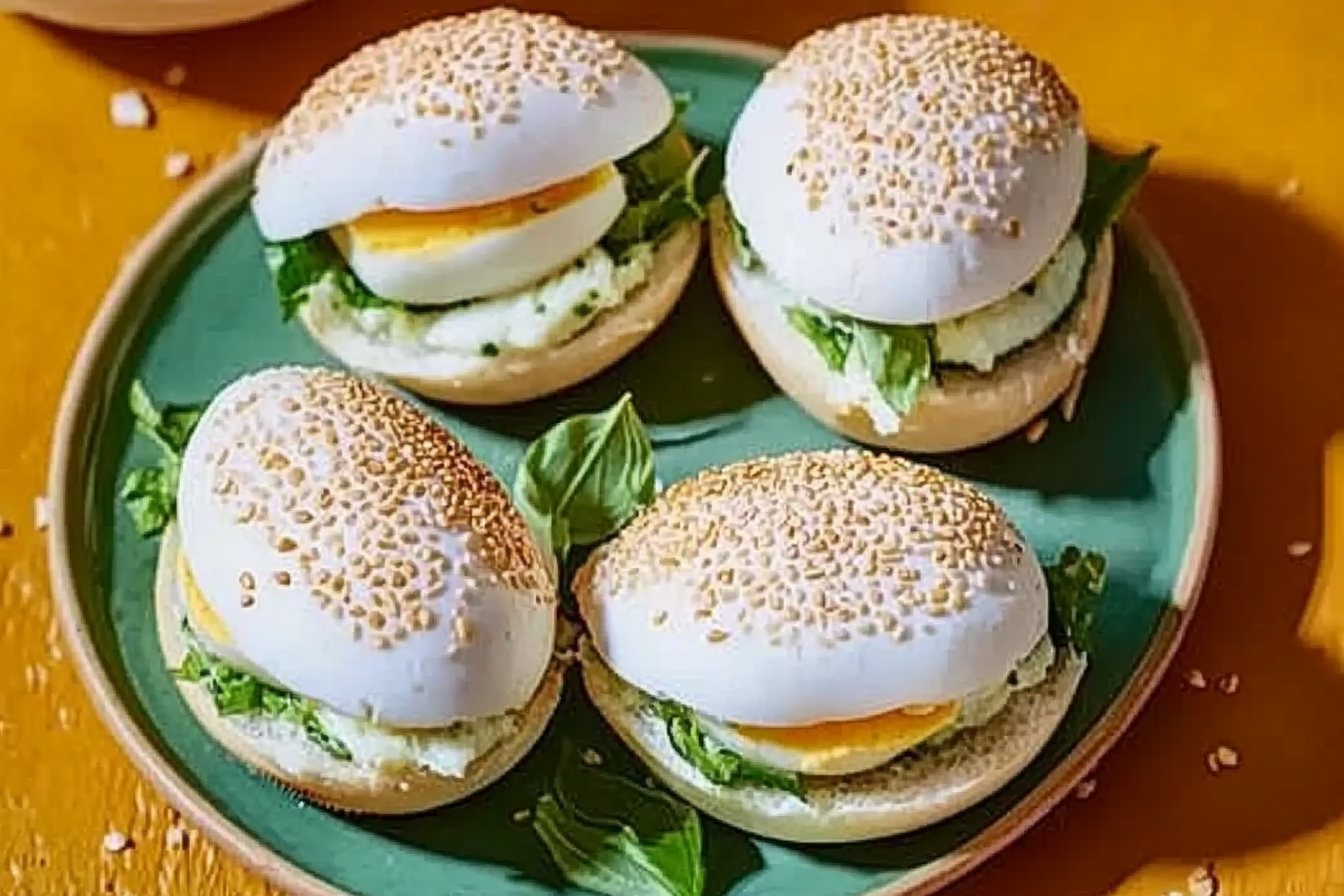 Mini burgery z jajkiem