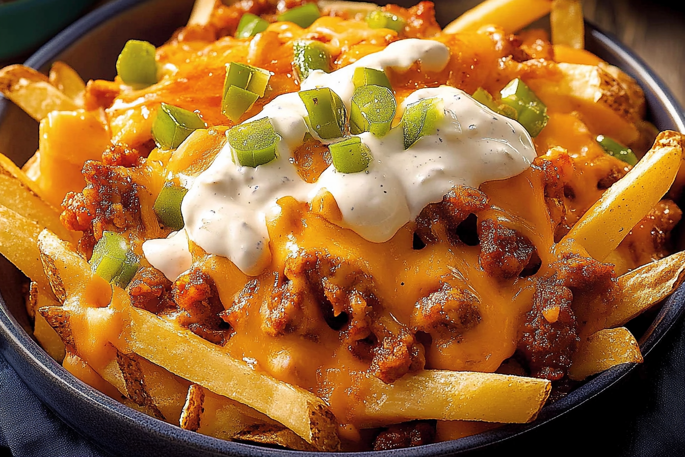 Nachos w stylu poutine