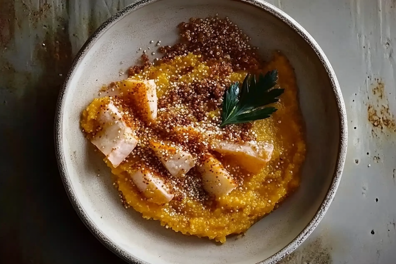 Puree z batatów i quinoa